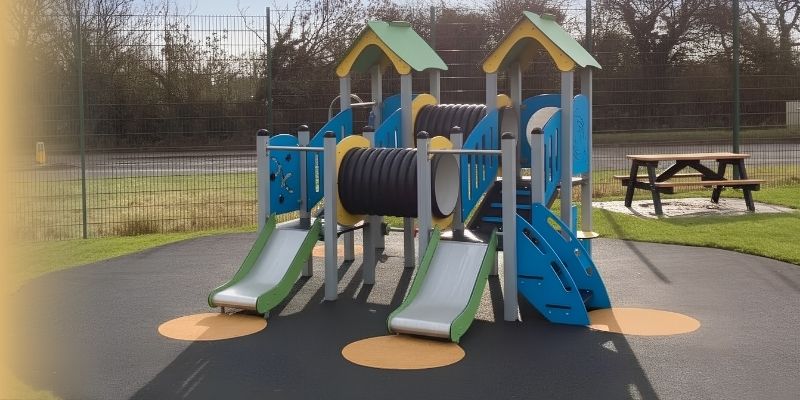Example of Wetpour Safety Surfacing in Education Setting