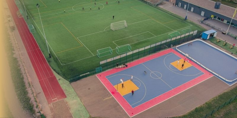 Image showing different types of sports pitches