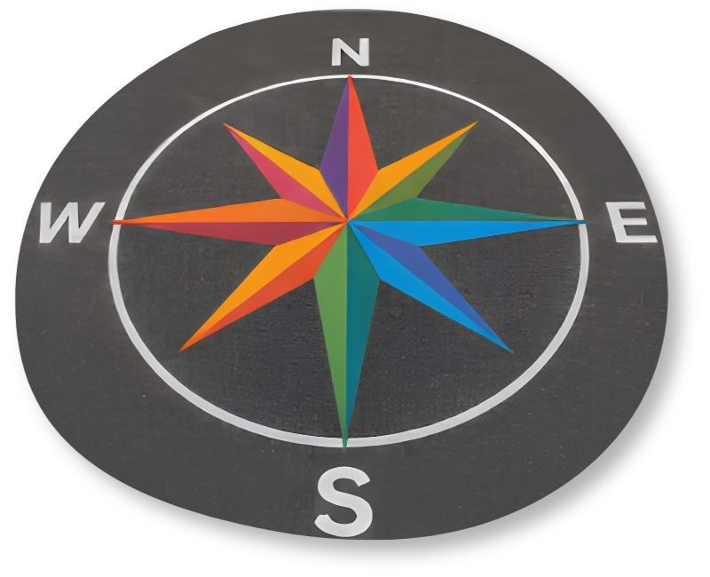 Compass playground marking